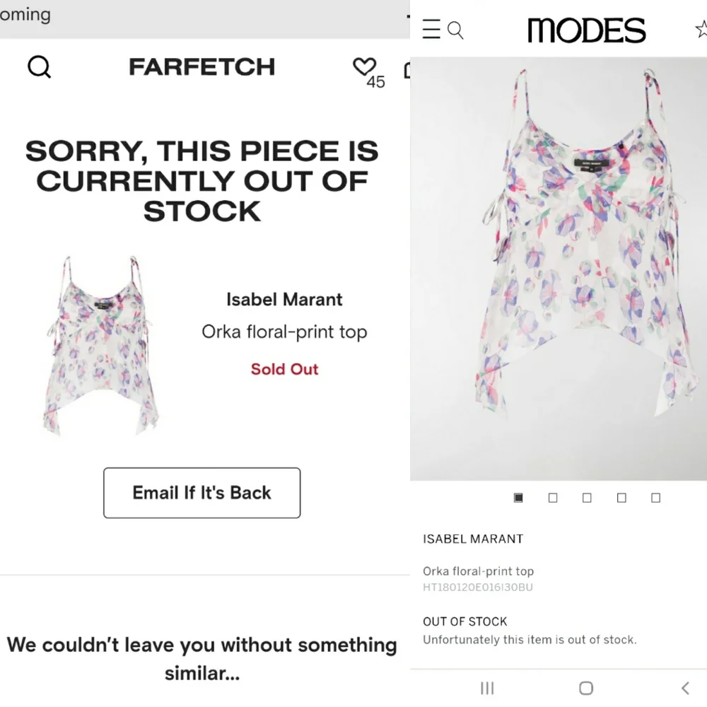 Isabel Marant Silk Etoile Orka Top/Skirt Set .Skirt 36/4 Top 38/6 (Note Size) - Picture 5 of 15